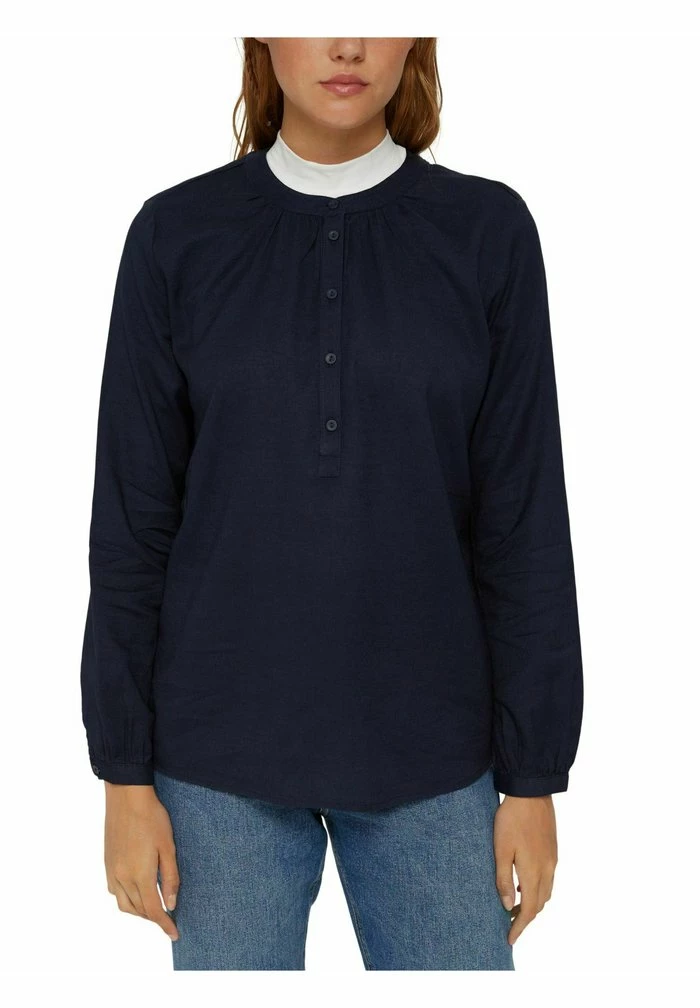 Edc By Esprit HENLEY - Blouse - Navy 5 Edc By Esprit HENLEY - Blouse - Navy - Image 5