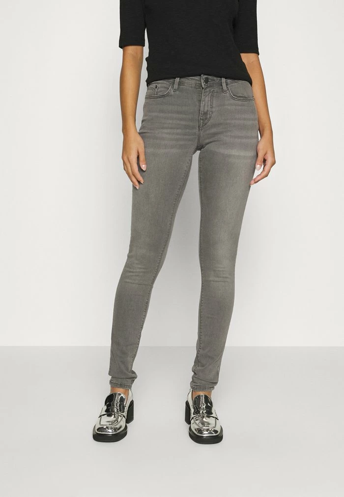 Edc By Esprit LOW RISE SKINNY - Jeans Skinny Fit - Grey Med Wash 1 Edc By Esprit LOW RISE SKINNY - Jeans Skinny Fit - Grey Med Wash