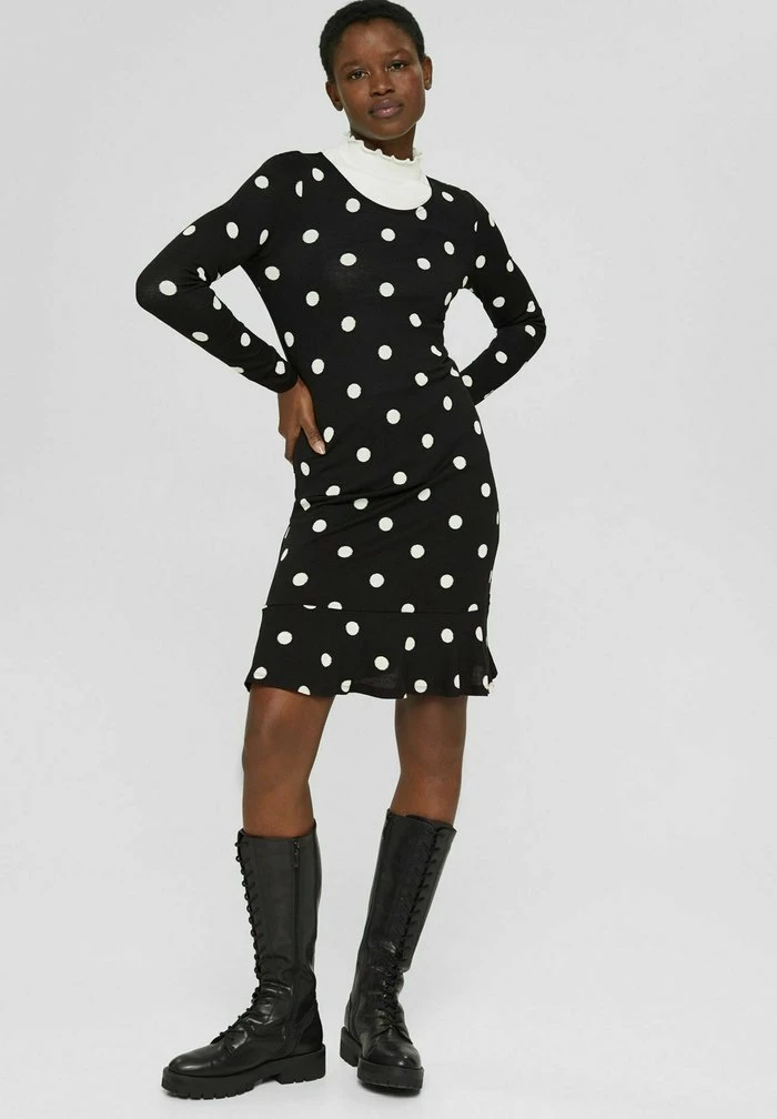 Edc By Esprit Shift Dress - New Black 2 Edc By Esprit Shift Dress - New Black - Image 2