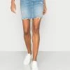 Edc By Esprit OCS SKIRT - Mini Skirt - Blue Medium Wash