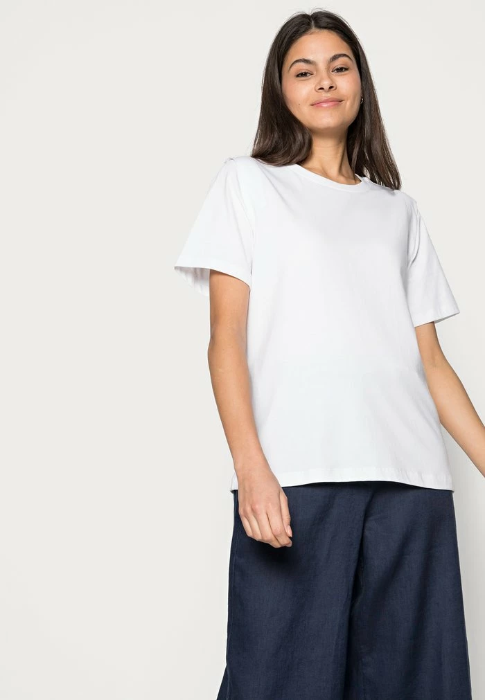 Edc By Esprit CRISPY - Basic T-shirt - White 4 Edc By Esprit CRISPY - Basic T-shirt - White - Image 4