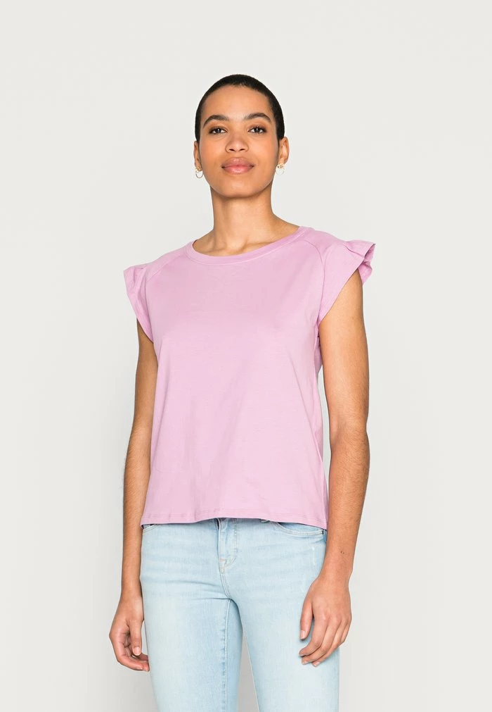 Edc By Esprit Basic T-shirt - Lilac 1 Edc By Esprit Basic T-shirt - Lilac