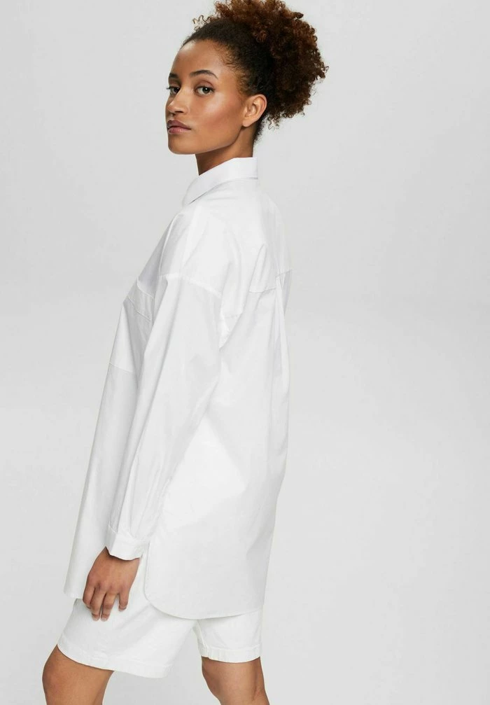 Edc By Esprit OVERSIZE - Button-down Blouse - White 3 Edc By Esprit OVERSIZE - Button-down Blouse - White - Image 3