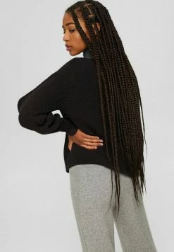 Edc By Esprit MIT BALLONÄRMELN - Jumper - Black -edc by Esprit Shop 04fa3e7b8edd460f8216d2710a2aa11b