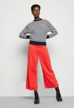 Edc By Esprit HIGH RISE WIDE - Trousers - Coral -edc by Esprit Shop 051145dd4e9c43d98626c7bd1997ae79