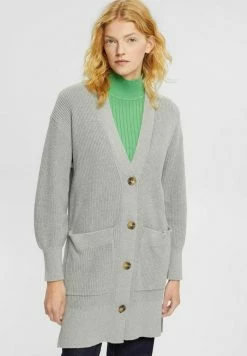 Edc By Esprit LANGER - Cardigan - Medium Grey