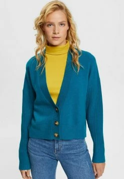 Edc By Esprit Cardigan - Teal Blue