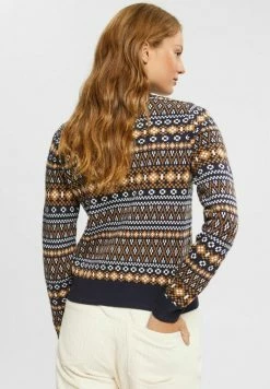 Edc By Esprit JACQUARD - Jumper - Navy -edc by Esprit Shop 056186996aae4bc18866b8854fd8a50f