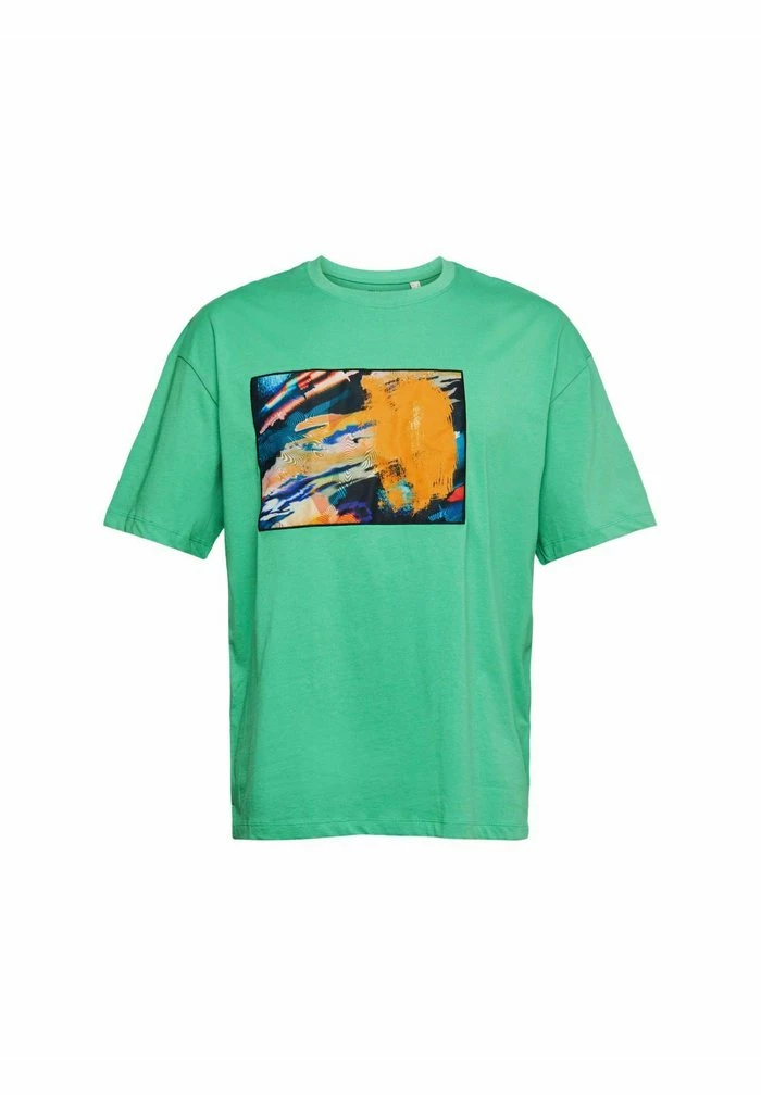 Edc By Esprit MIT GROSSEM AUFNÄHER - Print T-shirt - Green 6 Edc By Esprit MIT GROSSEM AUFNÄHER - Print T-shirt - Green - Image 6