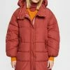 Edc By Esprit Winter Coat - Terracotta