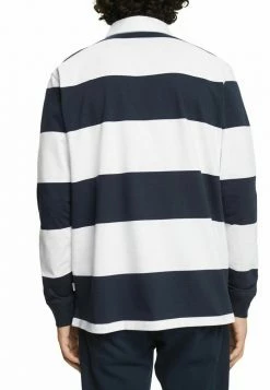 Edc By Esprit LANGÄRMELIGES - Polo Shirt - Mottled Dark Blue -edc by Esprit Shop 06ebb0d0098849afb7003207a4bd9bef