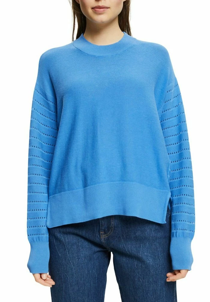 Edc By Esprit MIT LOCHSTRICK - Jumper - Ink 1 Edc By Esprit MIT LOCHSTRICK - Jumper - Ink