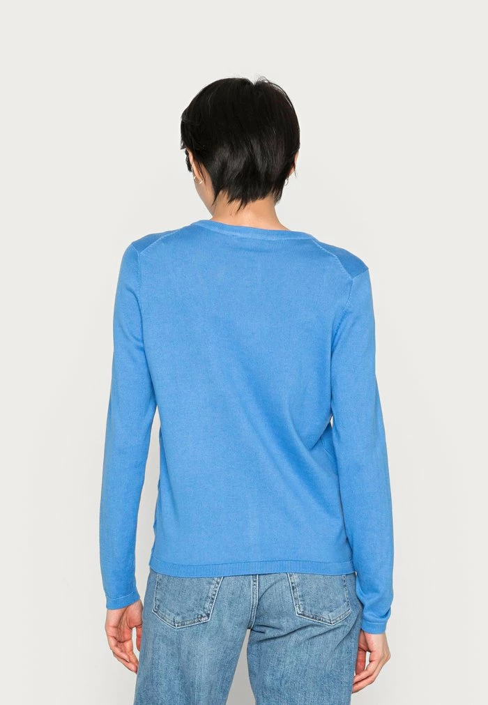 Edc By Esprit BASIC CREWNECK CARDIGAN - Cardigan - Blue 3 Edc By Esprit BASIC CREWNECK CARDIGAN - Cardigan - Blue - Image 3