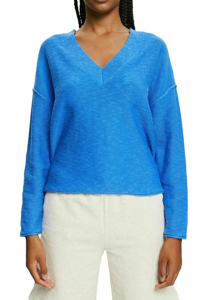 Edc By Esprit MIT V-AUSSCHNITT - Jumper - Ink 4 Edc By Esprit MIT V-AUSSCHNITT - Jumper - Ink - Image 4