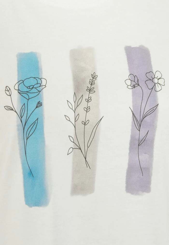 Edc By Esprit FREESTY - Print T-shirt - Off White 5 Edc By Esprit FREESTY - Print T-shirt - Off White - Image 5