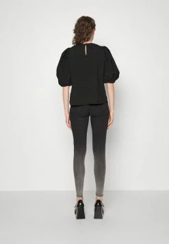 Edc By Esprit PUFFY BLOUSE - Print T-shirt - Black -edc by Esprit Shop 09f6d45e6c784107ad9092766f128633