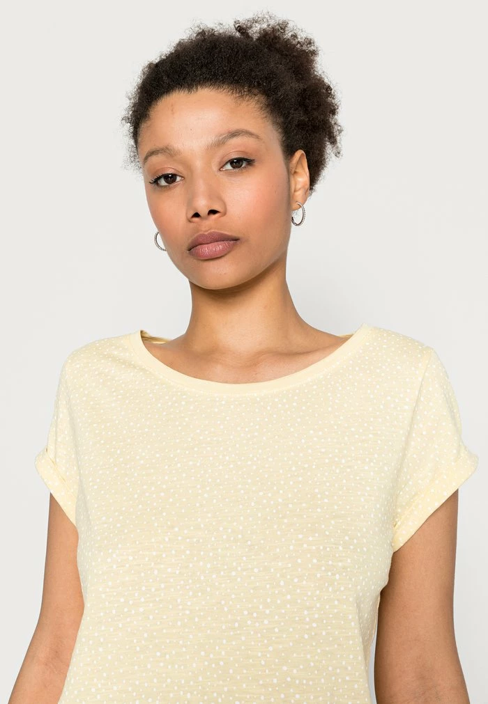 Edc By Esprit ROUNDNECK - Print T-shirt - Pastel Yellow 5 Edc By Esprit ROUNDNECK - Print T-shirt - Pastel Yellow - Image 5