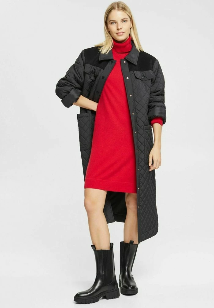 Edc By Esprit FLAT - Jersey Dress - Dark Red 2 Edc By Esprit FLAT - Jersey Dress - Dark Red - Image 2