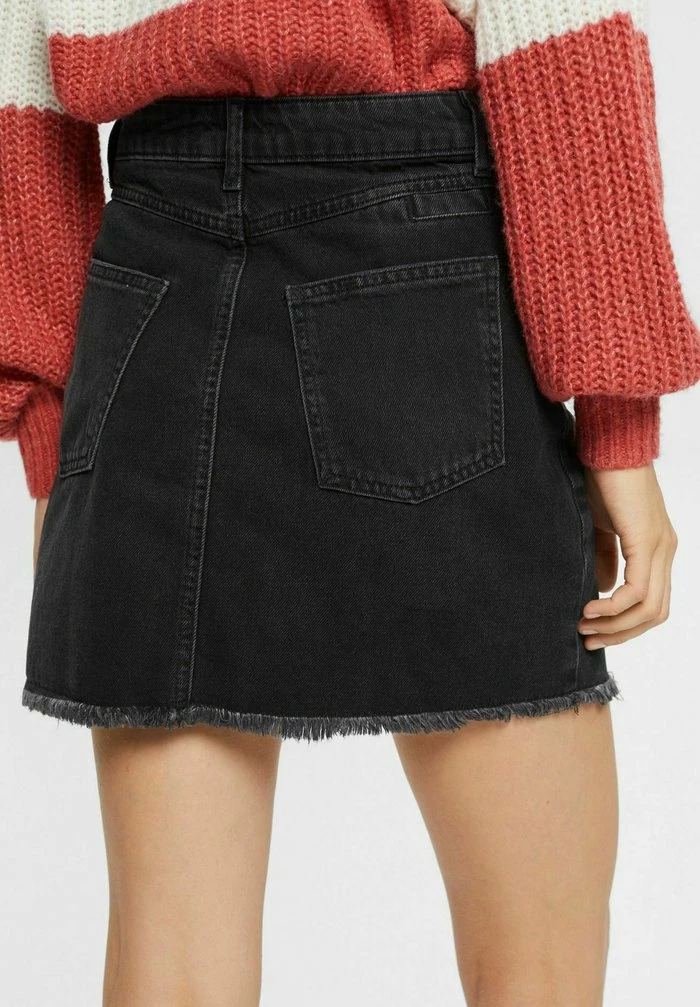 Edc By Esprit Denim Skirt - Black 5 Edc By Esprit Denim Skirt - Black - Image 5