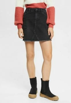 Edc By Esprit Denim Skirt - Black