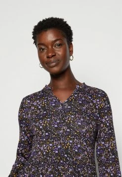 Edc By Esprit TIERED DRESS - Jersey Dress - Black -edc by Esprit Shop 1002f6fb902a47bc8b2bf6db8a807084