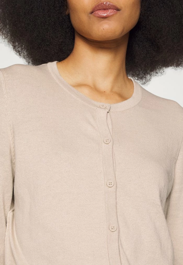 Edc By Esprit BASIC CREWNECK - Cardigan - Beige 5 Edc By Esprit BASIC CREWNECK - Cardigan - Beige - Image 5