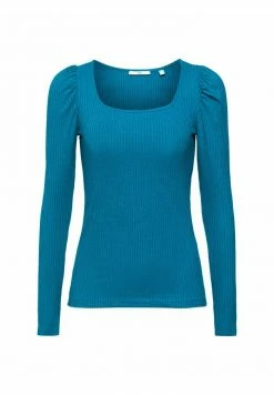 Edc By Esprit VOL SLEEVE - Long Sleeved Top - Teal Blue -edc by Esprit Shop 10b28c09823841f8ade84f6e1998ec42