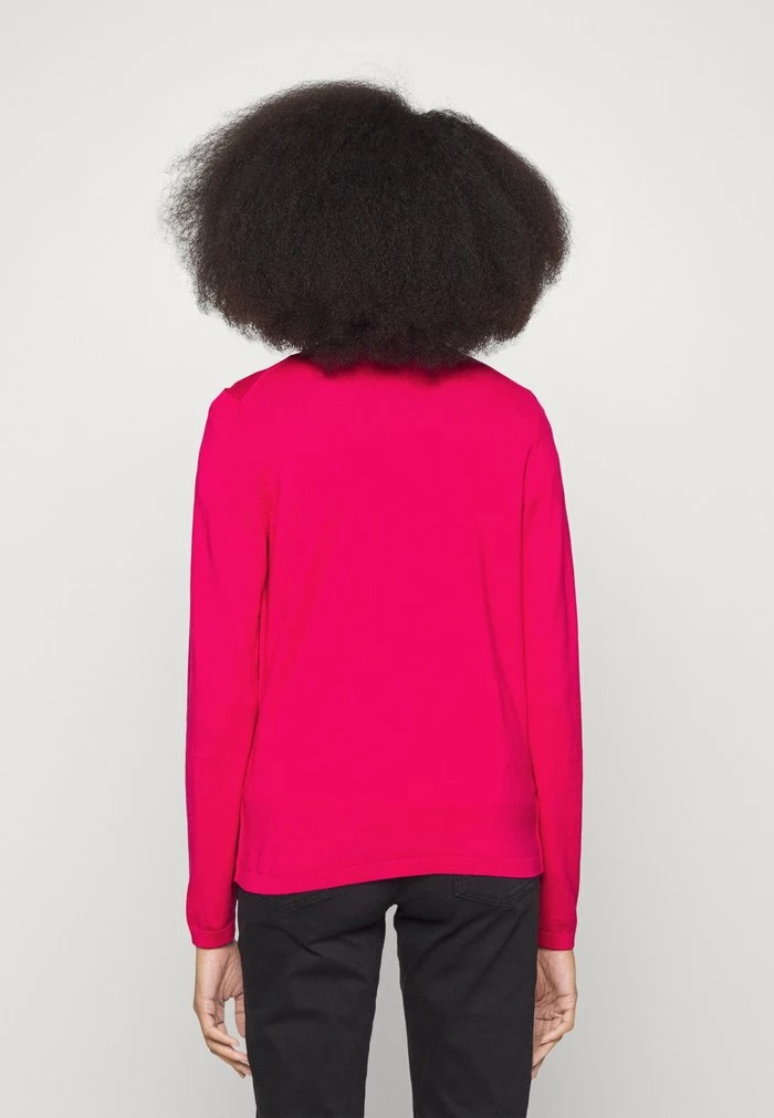 Edc By Esprit BASIC CREWNECK - Cardigan - Pink Fuchsia 3 Edc By Esprit BASIC CREWNECK - Cardigan - Pink Fuchsia - Image 3