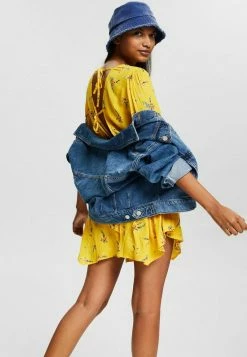 Edc By Esprit LENZING™ ECOVERO™ - Shift Dress - Sunflower Yellow -edc by Esprit Shop 1450db50b554409f9c3ffddf3fc94d24