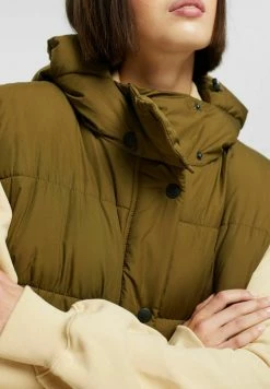 Edc By Esprit LONGLINE - Waistcoat - Khaki Green 10 Edc By Esprit LONGLINE - Waistcoat - Khaki Green -edc by Esprit Shop 1570e9e5de114cd2b4590b76c93f605b