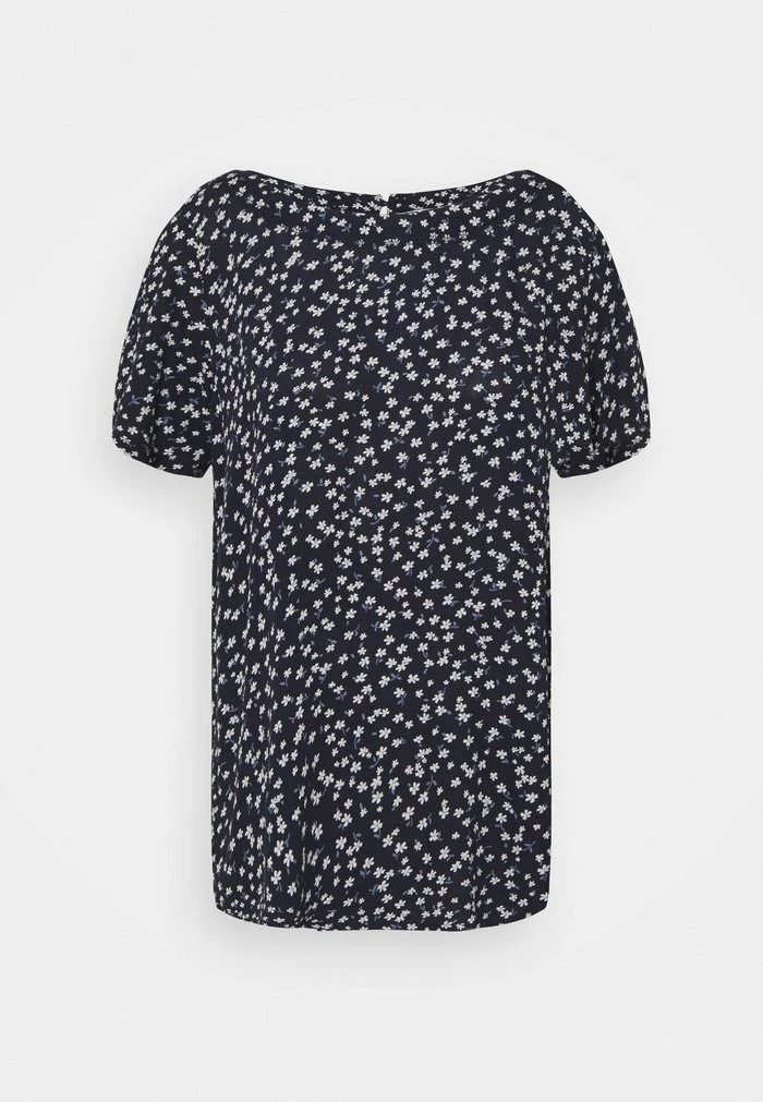 Edc By Esprit BLOUSE - Print T-shirt - Navy 1 Edc By Esprit BLOUSE - Print T-shirt - Navy