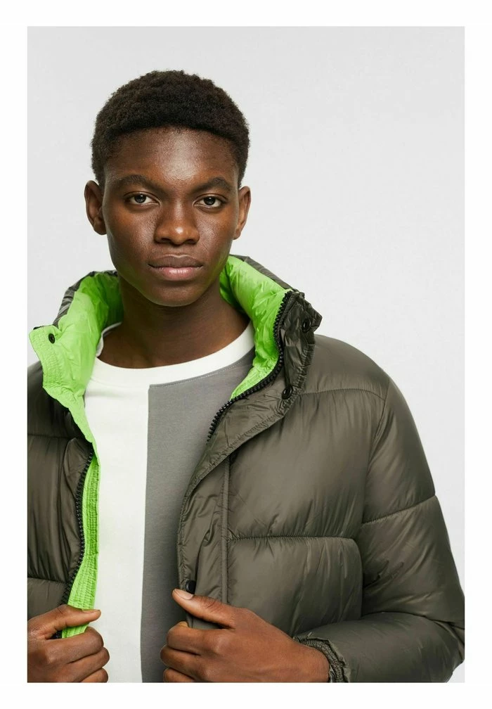 Edc By Esprit OUTDOOR - Winter Coat - Dark Khaki 4 Edc By Esprit OUTDOOR - Winter Coat - Dark Khaki - Image 4