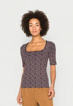 Edc By Esprit HENLEY - Basic T-shirt - Navy