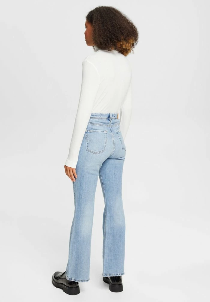 Edc By Esprit Flared Jeans - Blue Medium Wash 3 Edc By Esprit Flared Jeans - Blue Medium Wash - Image 3