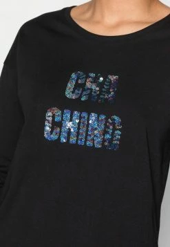 Edc By Esprit ARTWORK - Long Sleeved Top - Black -edc by Esprit Shop 187575fae2894182bb8a54e13a952d7a