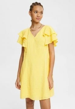 Edc By Esprit Day Dress - Yellow