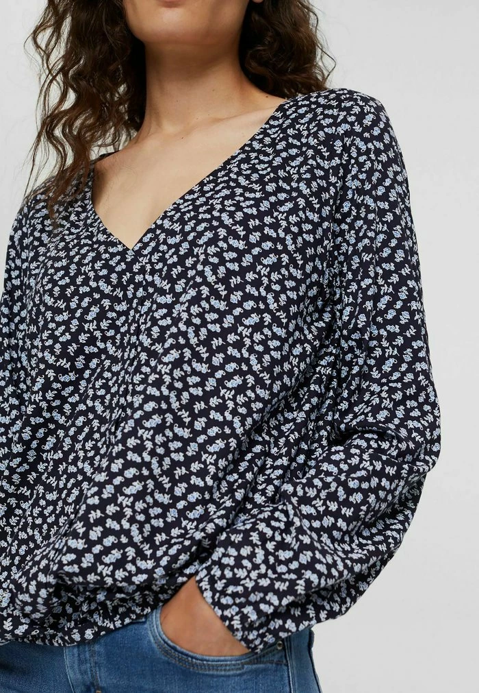 Edc By Esprit Blouse - Navy 3 Edc By Esprit Blouse - Navy - Image 3