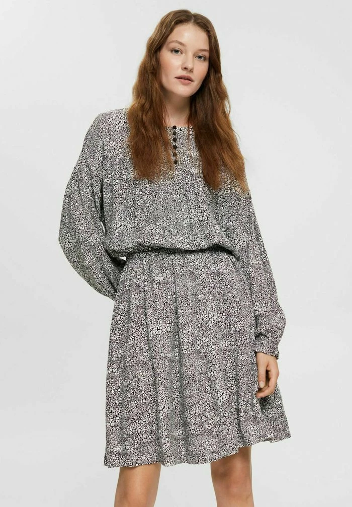 Edc By Esprit GATHERED - Day Dress - New Black 1 Edc By Esprit GATHERED - Day Dress - New Black