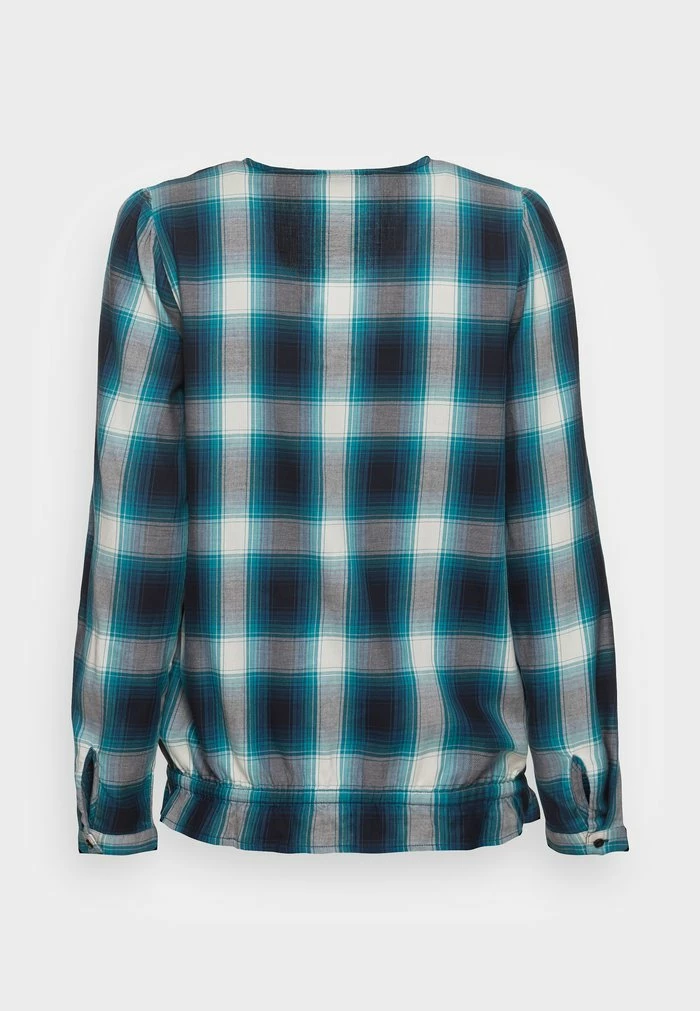 Edc By Esprit CHECK BLOUSE - Blouse - Navy 2 Edc By Esprit CHECK BLOUSE - Blouse - Navy - Image 2