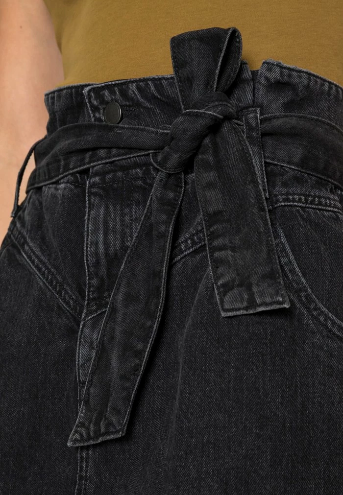 Edc By Esprit PAPERBAG - Mini Skirt - Black Dark Wash 5 Edc By Esprit PAPERBAG - Mini Skirt - Black Dark Wash - Image 5