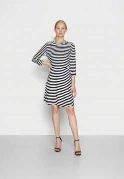 Edc By Esprit FIT AND FLARE DRESS - Jersey Dress - Black