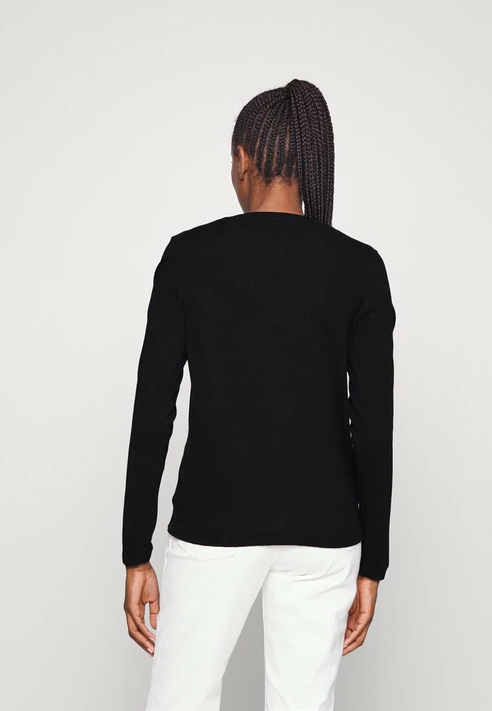 Edc By Esprit BASIC CREWNECK - Cardigan - Black 3 Edc By Esprit BASIC CREWNECK - Cardigan - Black - Image 3