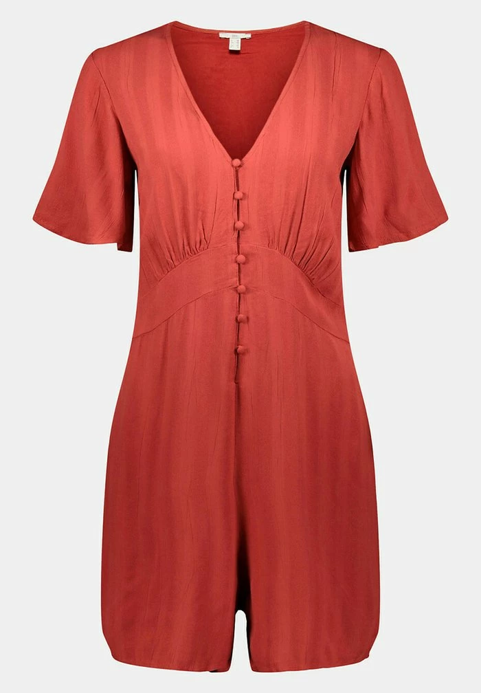 Edc By Esprit Jumpsuit - Terracotta 1 Edc By Esprit Jumpsuit - Terracotta