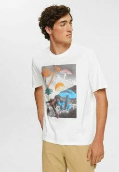 Edc By Esprit Print T-shirt - White