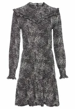 Edc By Esprit FRILL DRESS - Day Dress - New Black -edc by Esprit Shop 1e8d6ddd579a4f4790f5c2a72622b990