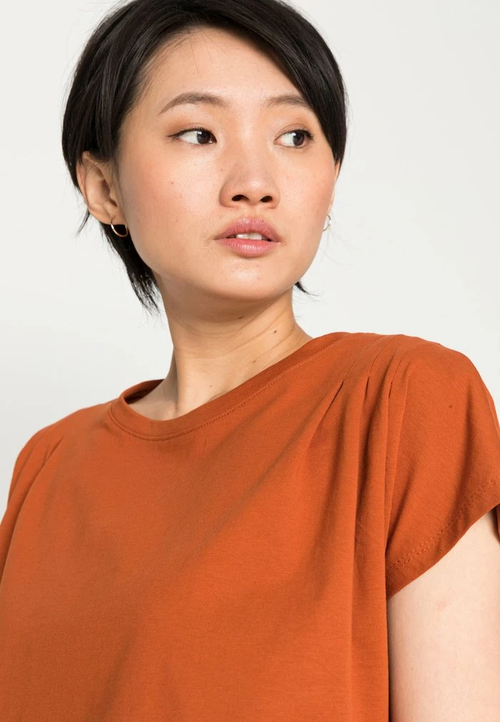 Edc By Esprit PLEAT - Basic T-shirt - Toffee 5 Edc By Esprit PLEAT - Basic T-shirt - Toffee - Image 5