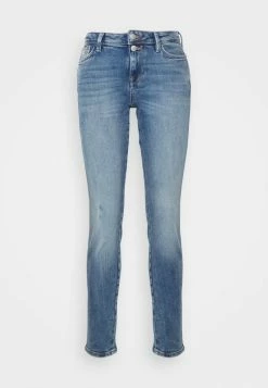 Edc By Esprit LOW RISE - Jeans Skinny Fit - Blue Medium Wash