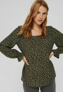 Edc By Esprit EASY BLOUSE - Blouse - Dark Khaki