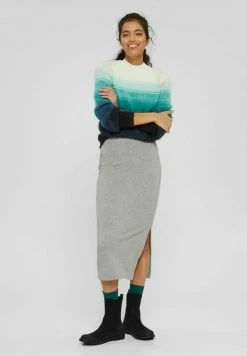 Edc By Esprit Pencil Skirt - Medium Grey