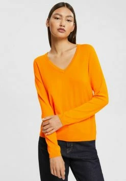 Edc By Esprit V-NECK - Jumper - Orange